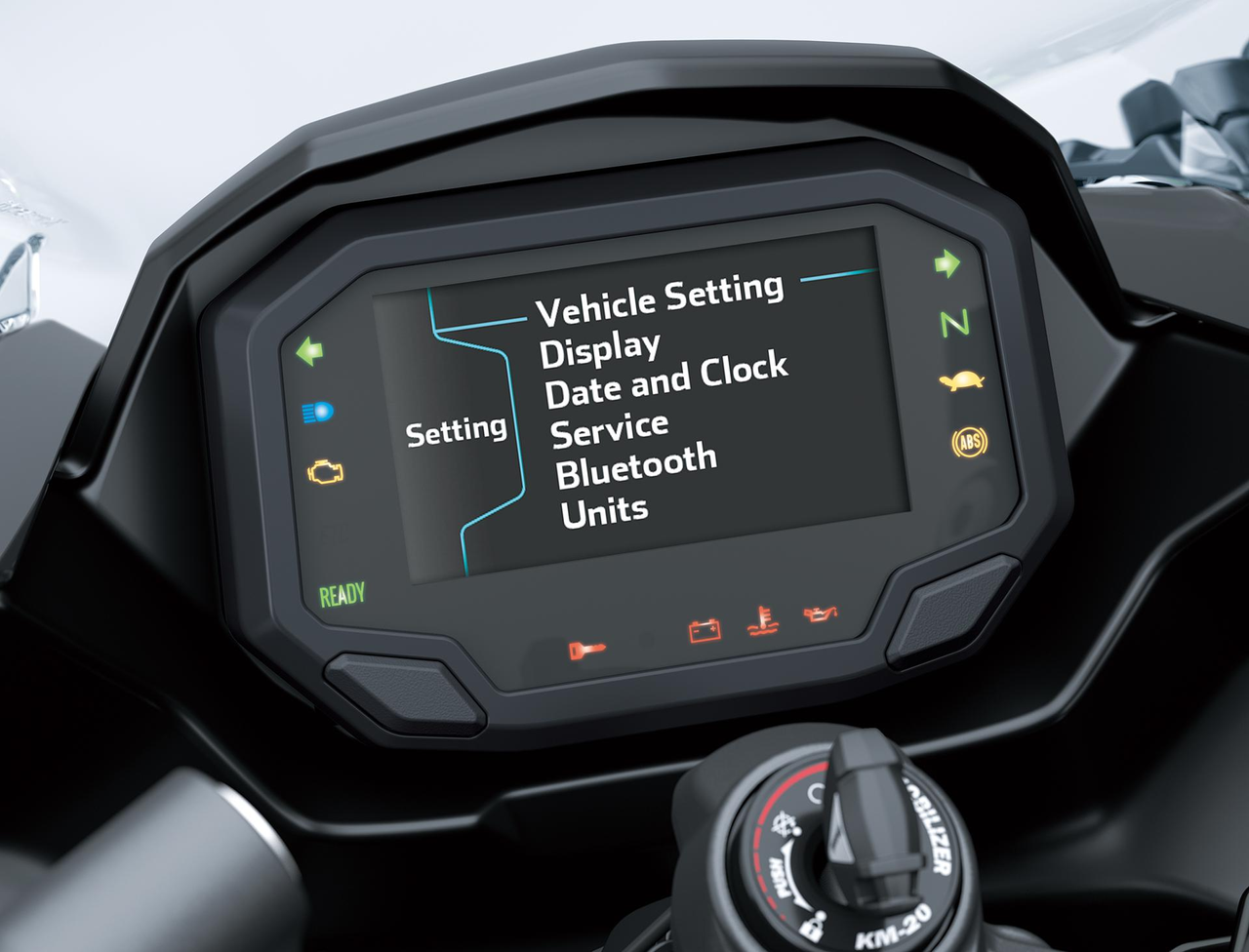 Instrumentation TFT en couleur avec connectivité smartphone