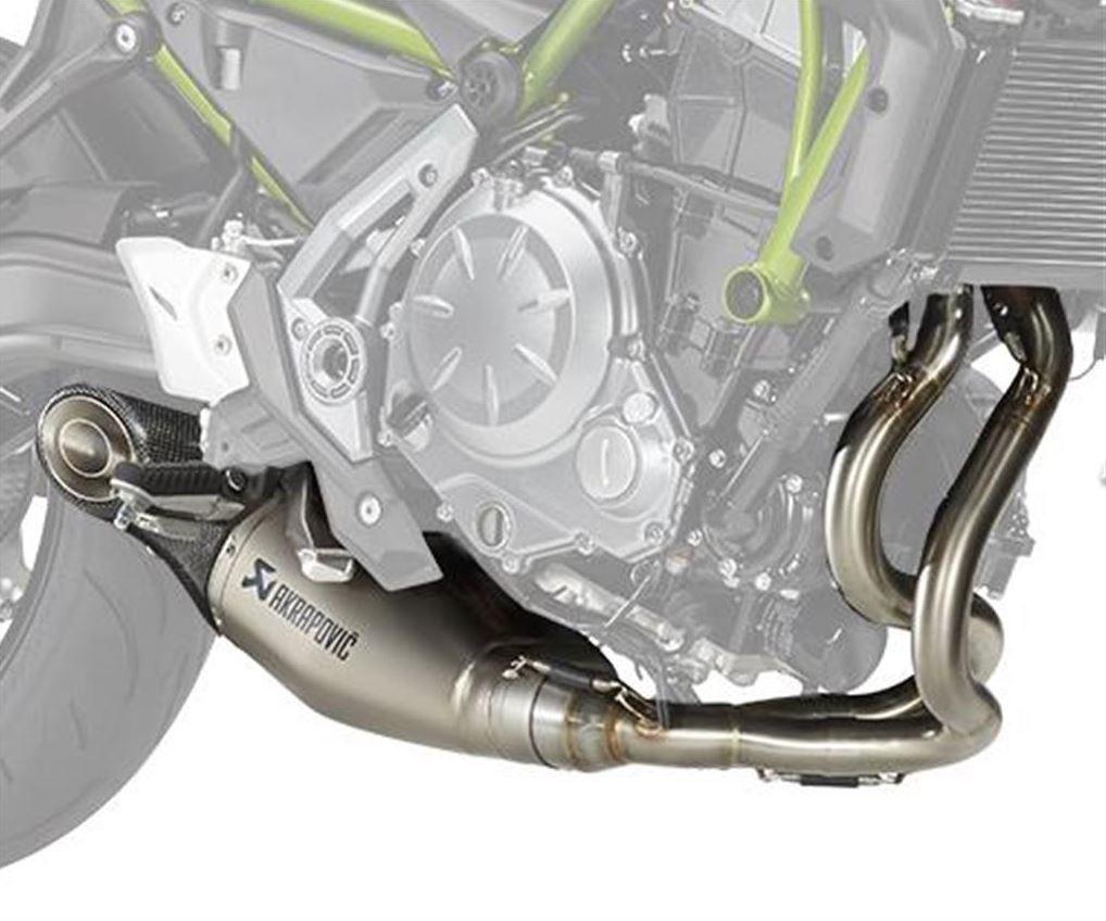 Système d'échappement Akrapovič complet en titane (Ninja 650 & Z650)